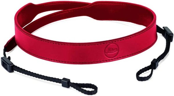 Leica Carrying Strap C-LUX, leather, red