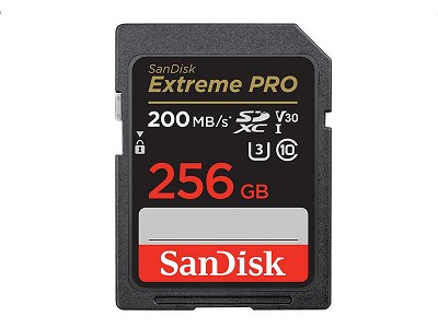 Sandisk Extreme PRO SDXC UHS-I 256Gb V30 - Andreella Photo