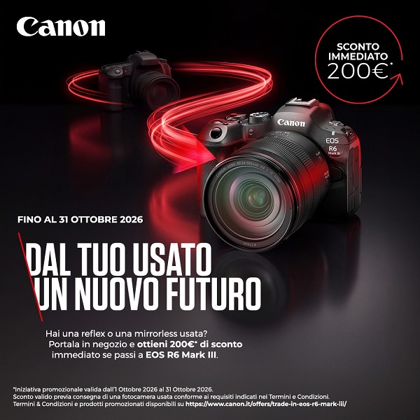 - Canon - SCONTO IN CASSA EOS R6 MARK III