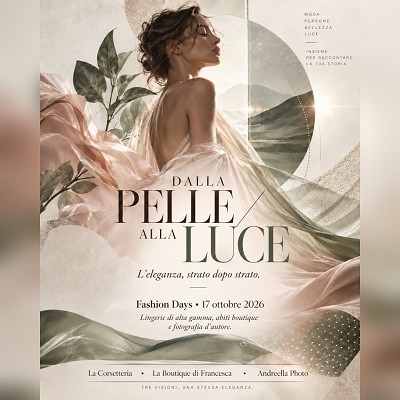 DALLA PELLE ALLA LUCE - Varese Fashion Days, 17 ottobre 2026 - Andreella Photo